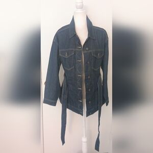 Stylish Dark Blue Denim Jacket
